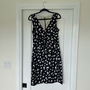 NWOT Kate Spade silky navy dress